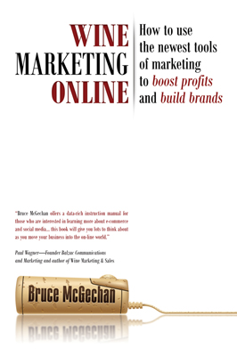 Front cover image for the book Wine Marketing Online by Bruce McGechan